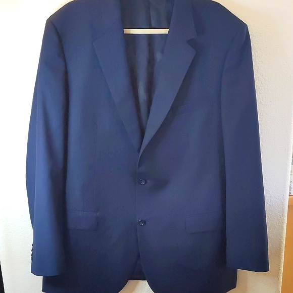 Mattarazi Uomo 150's Wool Cashmere Luxury Details Navy Men's Blazer 56L